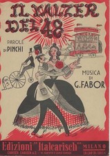Spartito musicale - Il valzer del '48 - Italcarisch Milano 1948