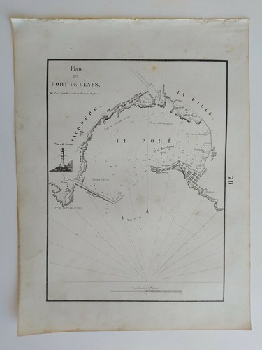 1858 gauttier mapa mappa plan - mapa,