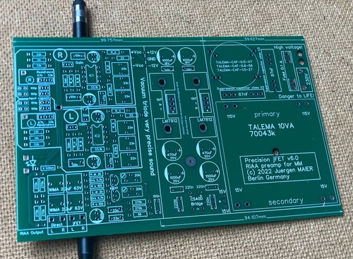 Pcb precision jfet riaa - pcb,