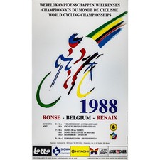 Mondiali di ciclismo 1988, poster originale bici d'epoca, ufficiale