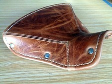 DESSUS SELLE CUIR MARRON POUR