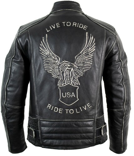 Giacca pelle moto antica - moto,