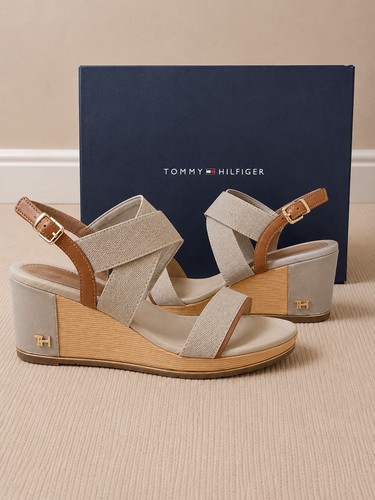 Sandali con zeppa hilfiger - sandali,