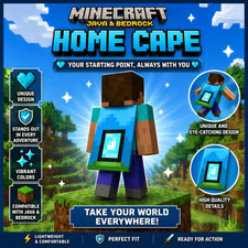 Minecraft home cape digital - minecraft,