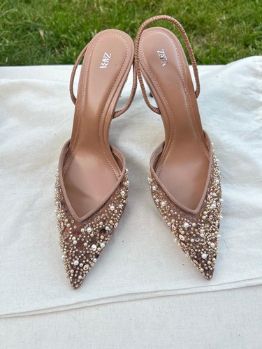 Zara tacchi slingback - rete, e