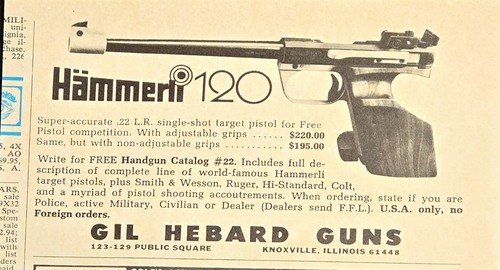 Vtg 1974 hammerli 120 - vtg,