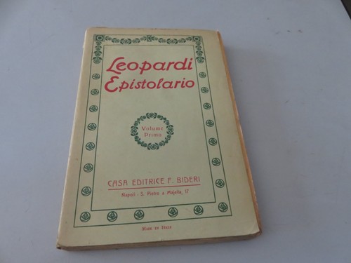 1215 leopardi epistolario - 1215,