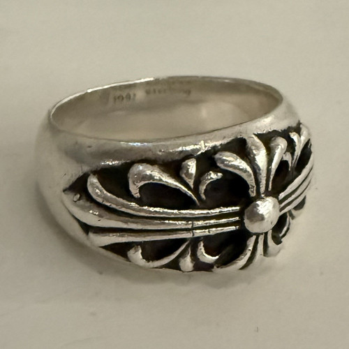 Anello croce floreale - , cuori