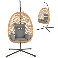 Sedia uovo bozzolo rattan
