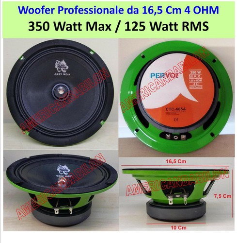 Woofer professionale 4ohm - woofer,