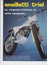 advertising Pubblicità-MOTO ANCILLOTTI  TRIAL CT 125 77 MOTOITALIANE TRIAL EPOCA