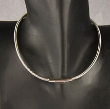 Girocollo in acciaio semi rigido "Tubo gas" - Donna GC128