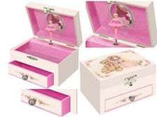 BOMBONIERA PORTAGIOIE CARILLON BALLERINA DANZANTE Cm.15x11x8,5H MUSIC-BOX 32014