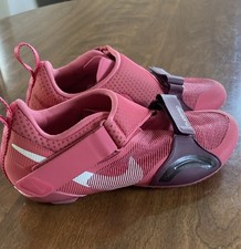 Scarpe da ciclismo Nike SuperRep indoor donna 8,5 rosa logo gancio e passante CJ0775-669