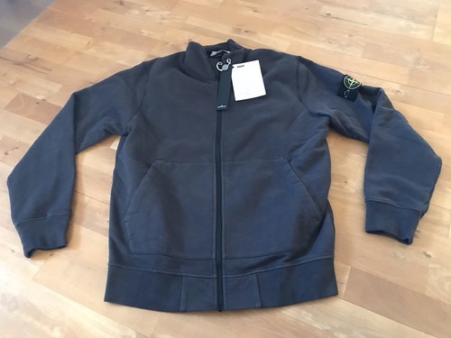 Stone island giacca zip - island, grigio