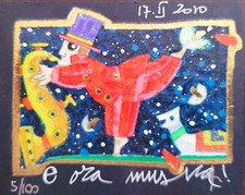 Francesco Musante n. 2 Serigrafie  E ora musica - Delicatessen