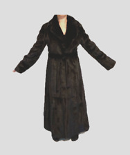 PELLICCIA SAGA MINK-VISONE MARRONE SCURO SCANDINAVO-PELLICCERIE PRONTO ALTA MODA