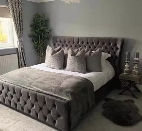 Struttura letto imbottita