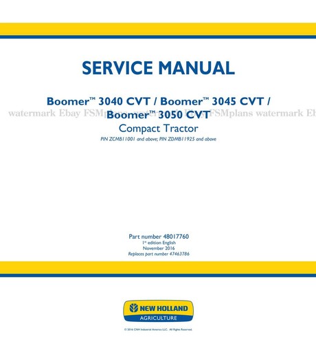 New holland boomer 3040 3045 - 3040,
