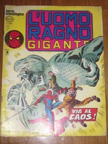 Italian uomo ragno - ed, l'uomo