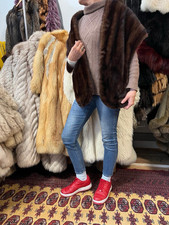 Stola Di Visone Marrone Bolero