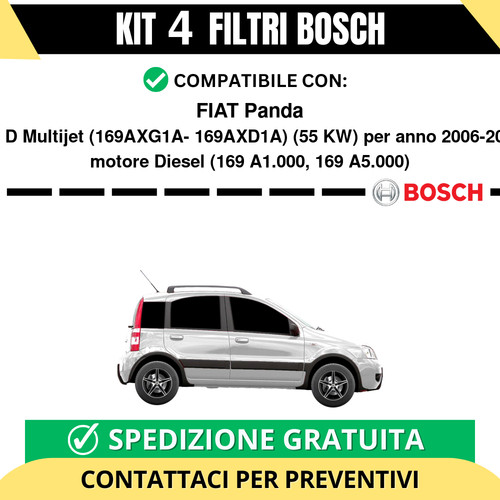 Kit bosch filtri tagliando - bosch,
