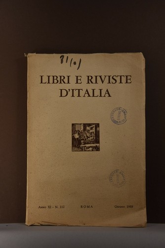 Libri riviste italia anno - riviste, d'italia