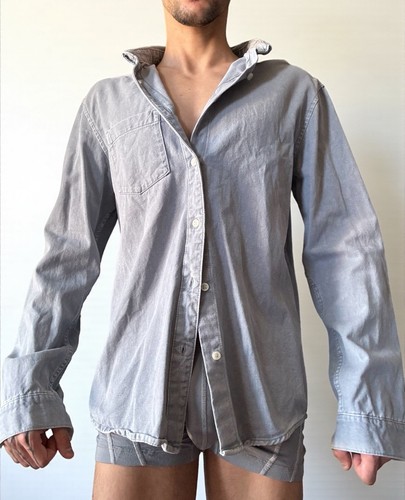 Zara mens gray - gray, denim