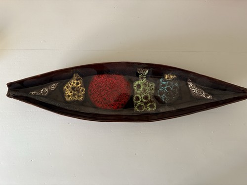 Piatto ceramica nove vintage - piatto,