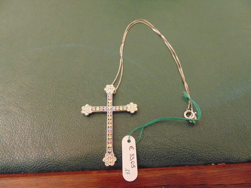 Collana con pendente croce - collana, a