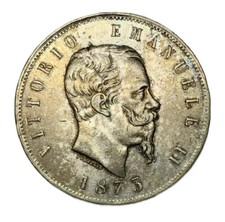 5 LIRE 1873 - MILANO - ITALIA