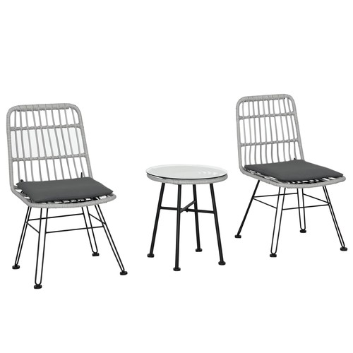 Outsunny set tavolo sedie - tavolo, e