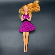 Superstar Era Dream Glow Barbie bambola 1985 Mattel con prendisole a pois viola #4804