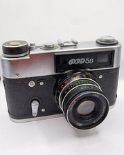 FOTOCAMERA SOVIETICA RUSSA A TELEMETRO FED-5 B FUNZIONANTE
