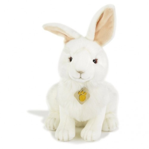 Peluche coniglio bianco - peluche, 30