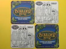 4 Birra Brewery Sottobicchieri ~ Boulder Microbirrificio ~ Colorado's Firs Dal