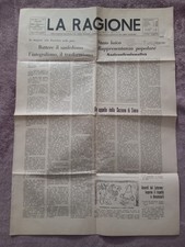 La Ragione Periodico Della Giordano Bruno N.4 Anno 1963