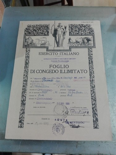 Esercito italiano foglio - italiano,