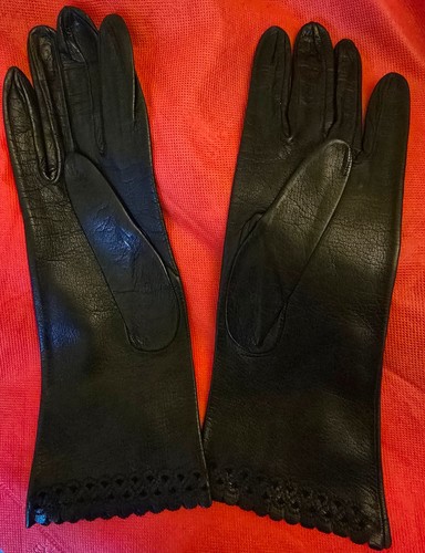 Guanti donna pelle - pelle, nera