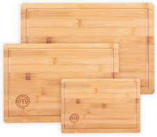 Taglieri Legno, Set Tagliere Cucina in Bamboo, Grande, Medio Y Piccolo, Antibatt
