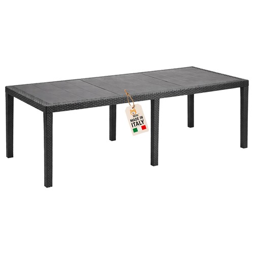Tavolo rattan antracite - rattan,