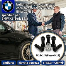 Kit 4 Bulloni Antifurto per