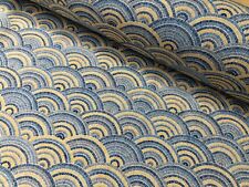 Tenda in tessuto damascato pavone floreale art deco ventaglio arcobaleno larg...