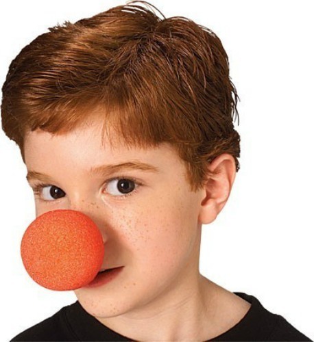 Costume pagliaccio rosso naso