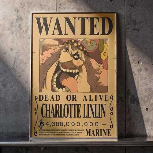 One piece poster taglia - one, wanted