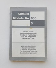 CASIO Module 950  Garanzia