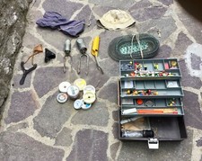 PESCA MULINELLO AMI GALLEGGIANTI PIOMBI VARI OGGETTI LAGO MARE LOTTO TROTA FIUME