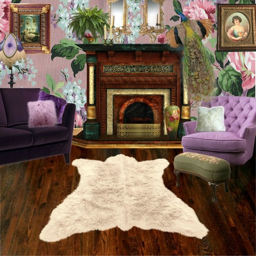 Tappeto pelle orso bianco - ,