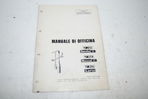 Manuale officina guzzi 35 - officina, v