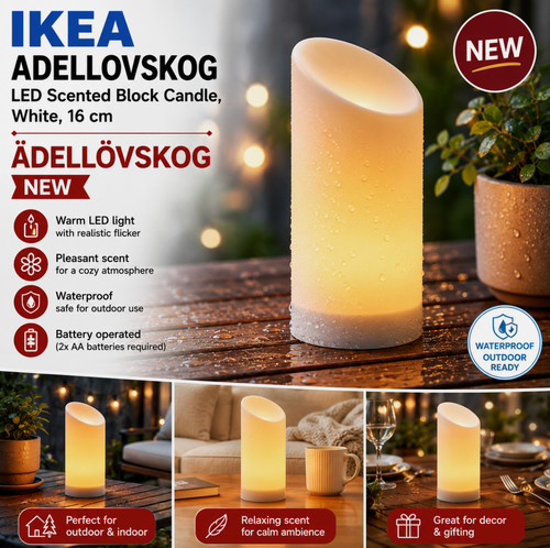 Ikea adellovskog candela - ikea, led
